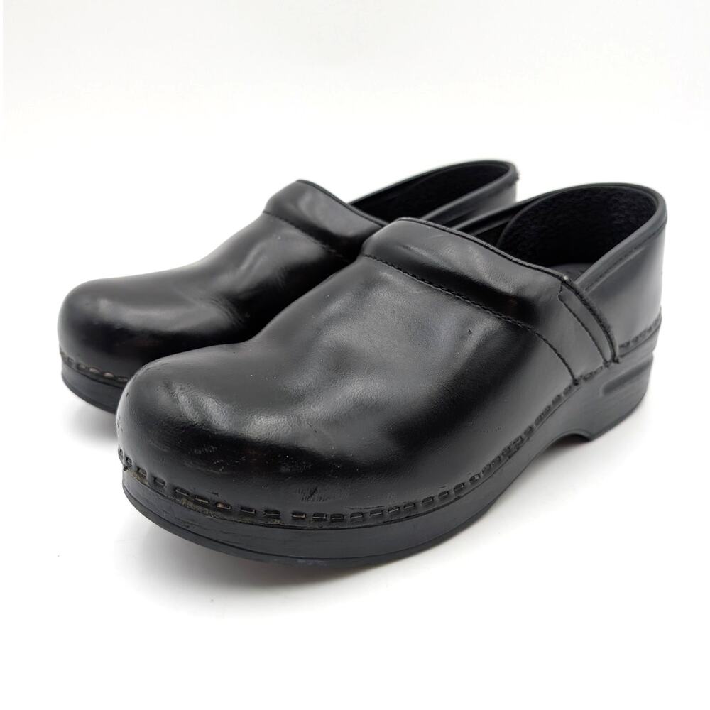Dansko Professional Classic Clogs Leather Slip Resistant Women Size US8.5 EU39
